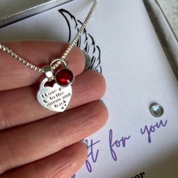 Hand Crafted Jewelry - Love You Till The Moon and Back Charm Necklace❤️